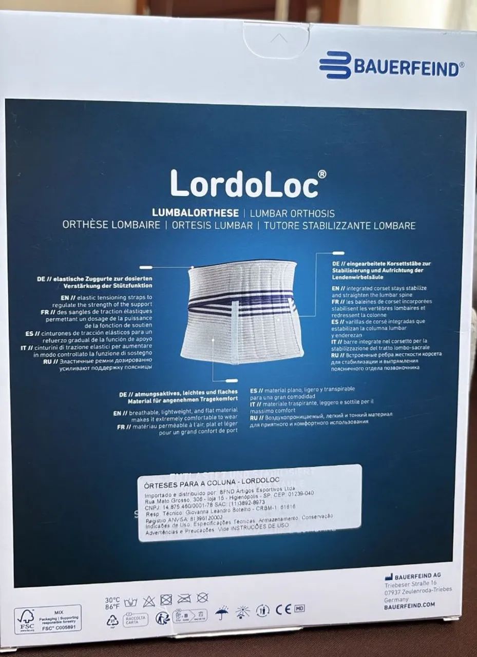 CINTA LOMBAR ORTOPEDICA LORDOLOC BAUERFEIND - Foto 2