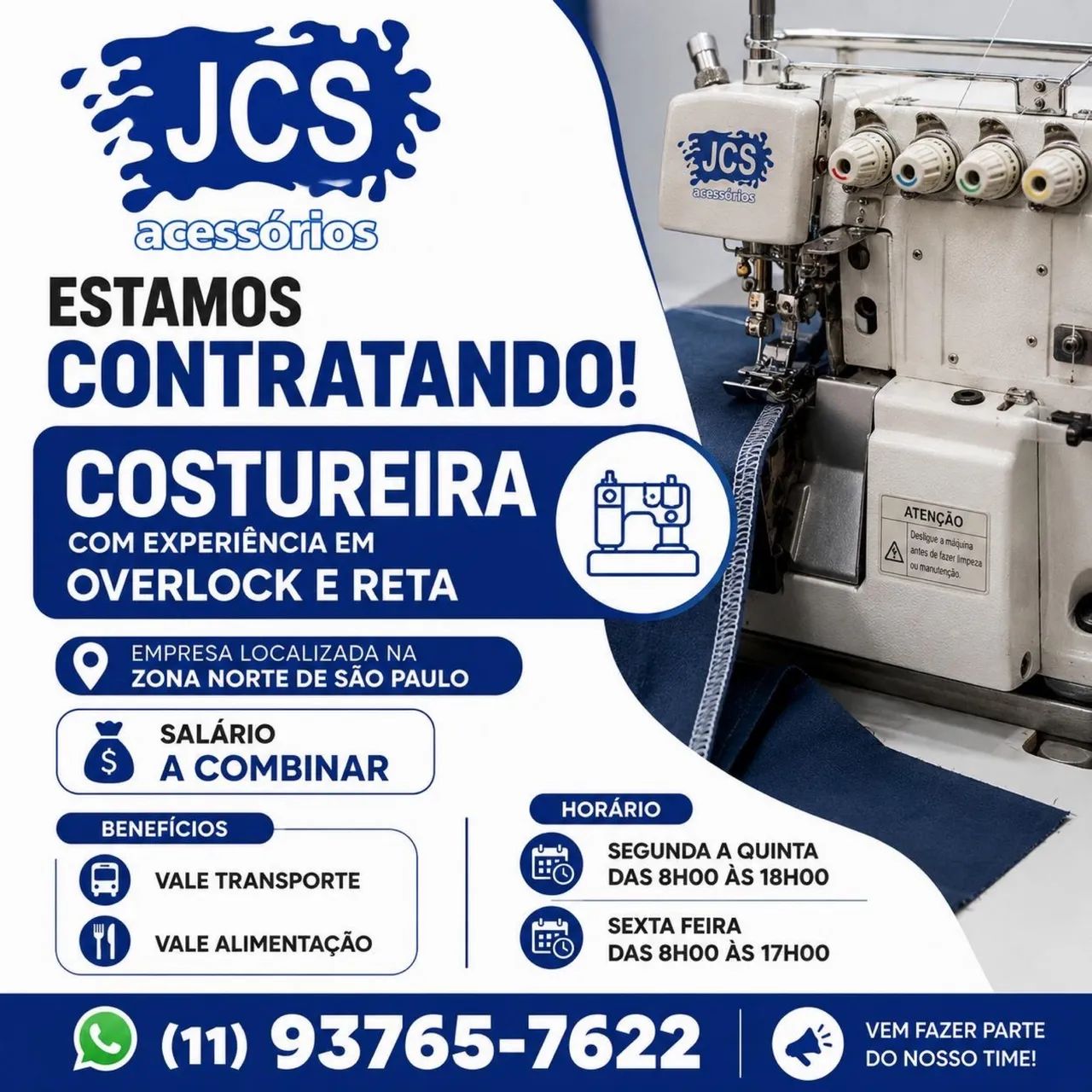 Vaga Costureira 