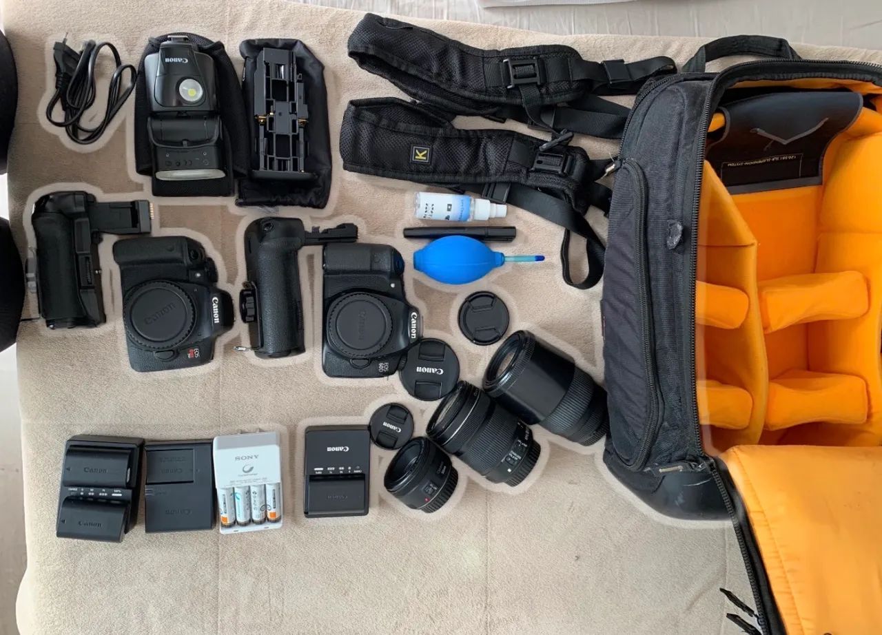 Kit completo Camera Cânon 60D + Acessórios  - Foto 5