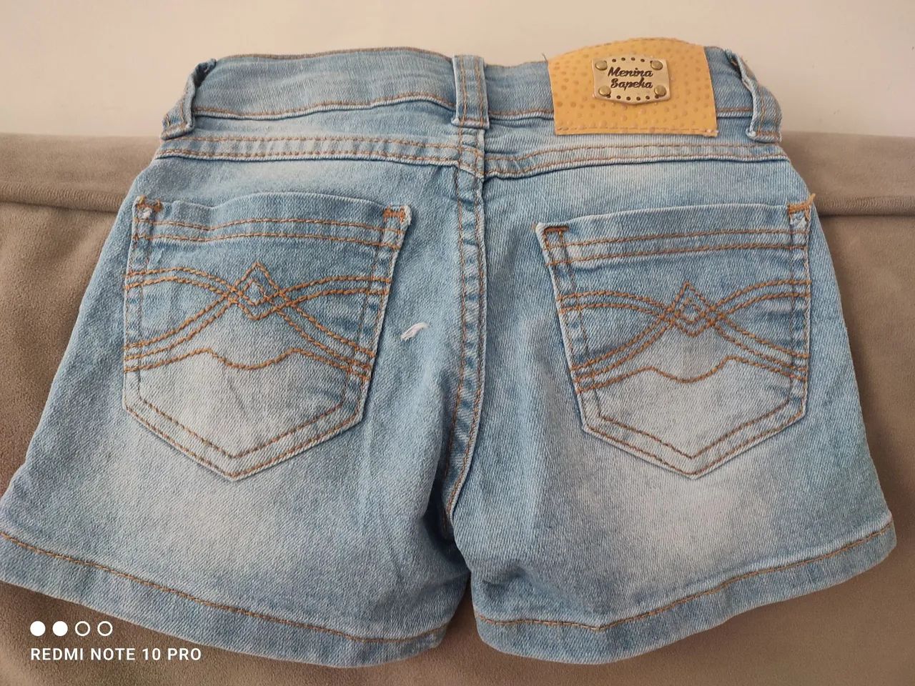 Short infantil jeans claro - Foto 3