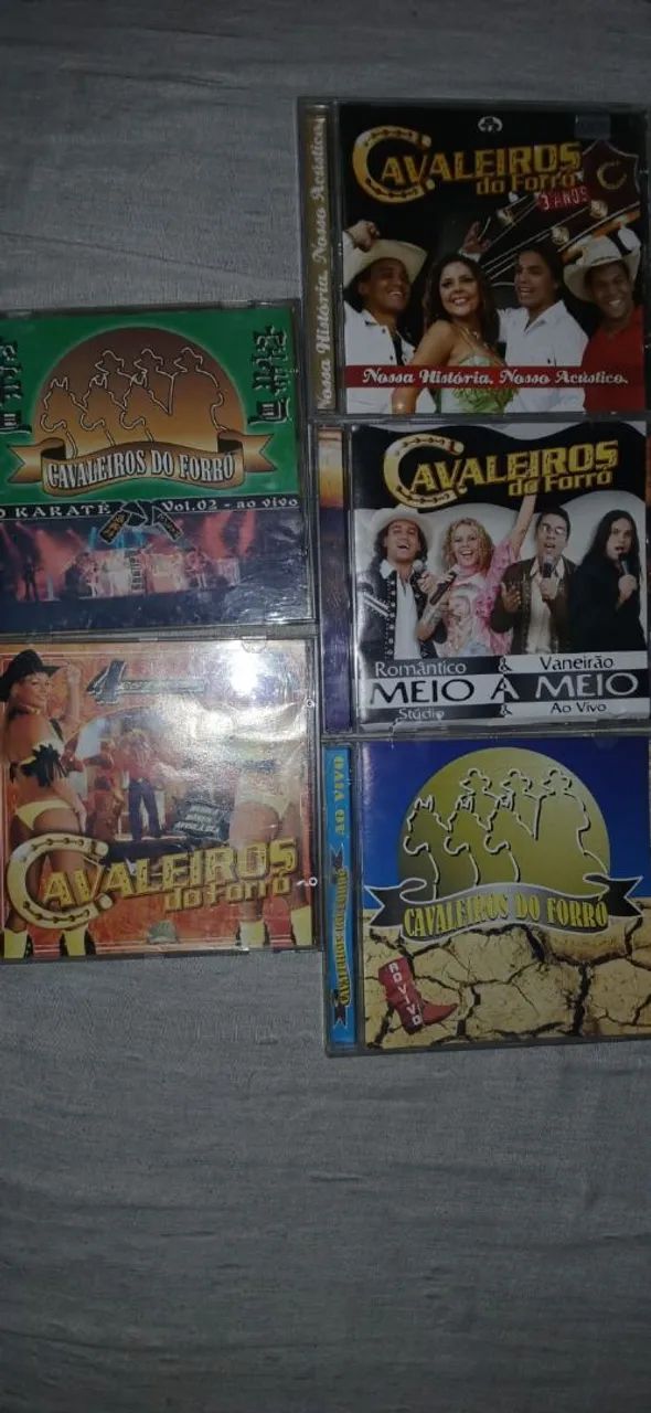 Kit 5 cds cavaleiros do forró 