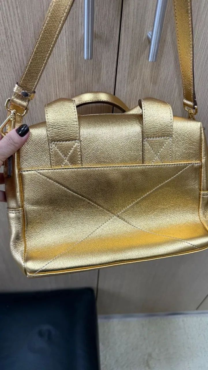 Bolsa dourada feminina  - Foto 3
