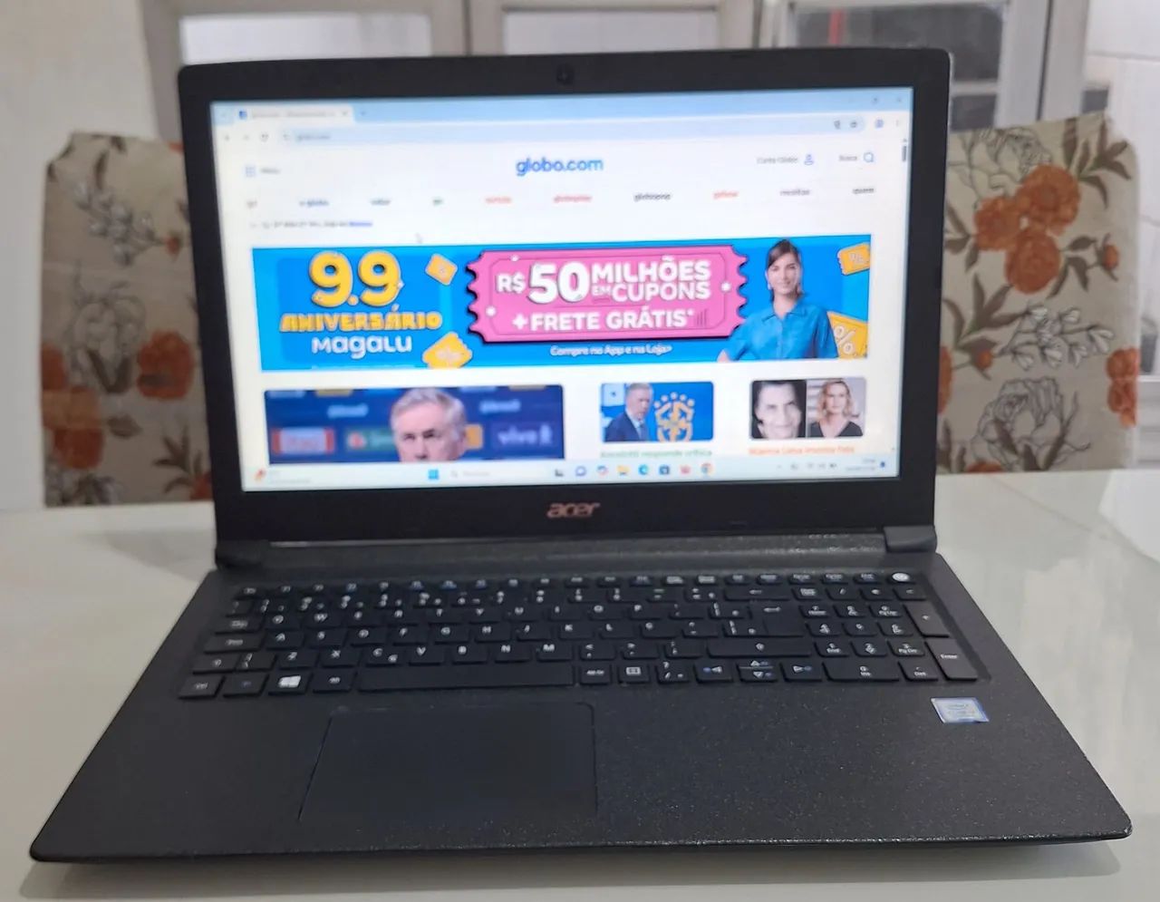 Notebook Intel core i5 ssd 128GB 8GB de memória ram Windows 11 64bits pacote office!