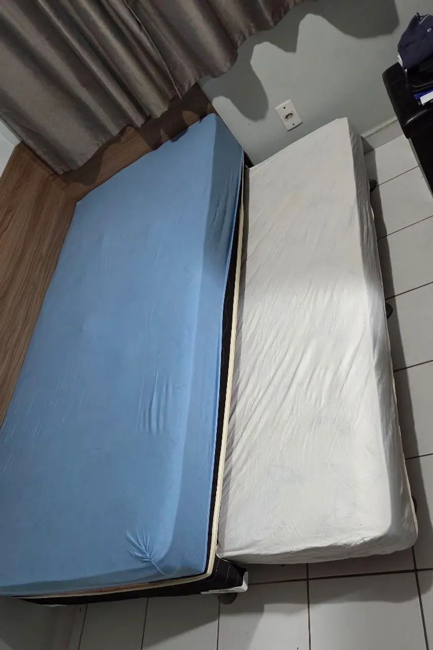 CAMA BOX COM CAMA AUXILIAR