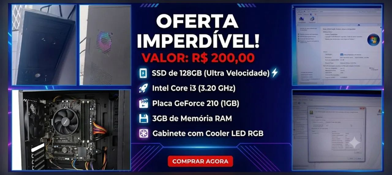 Gabinete básico  trabalhos leves 