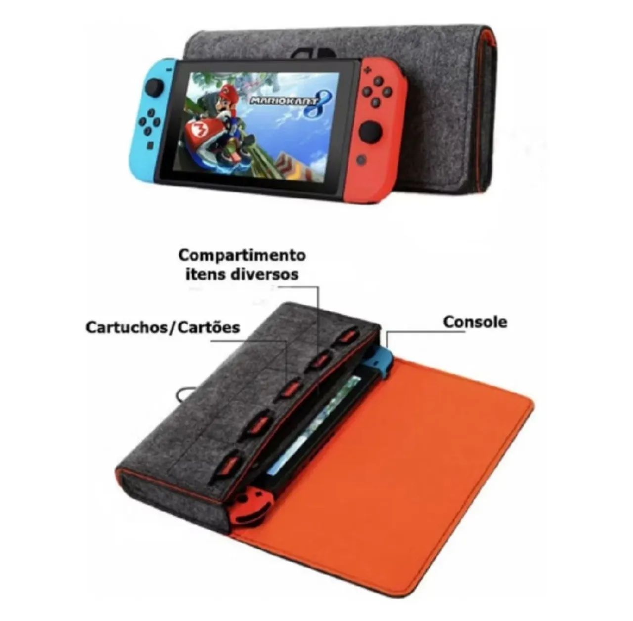 Case Nintendo switch Cinza- Novo - Foto 2