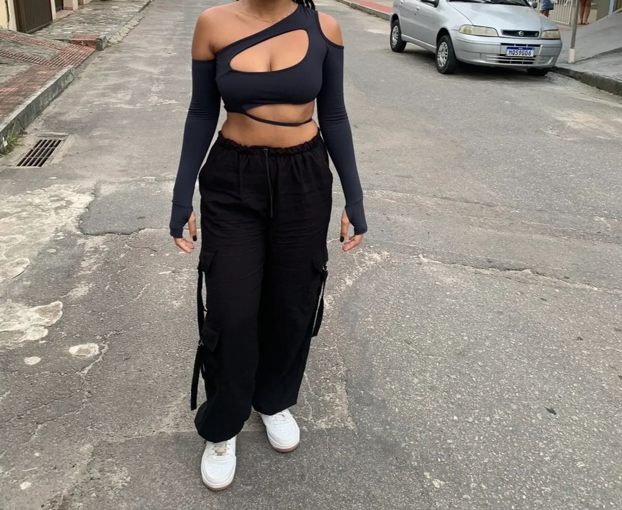 Cropped preto