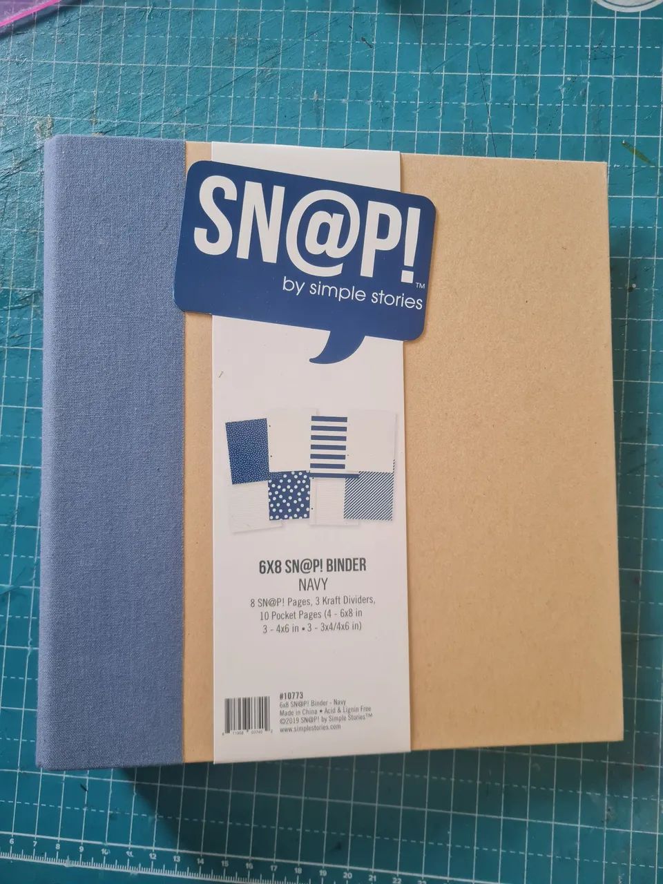 Álbum snap binde azul