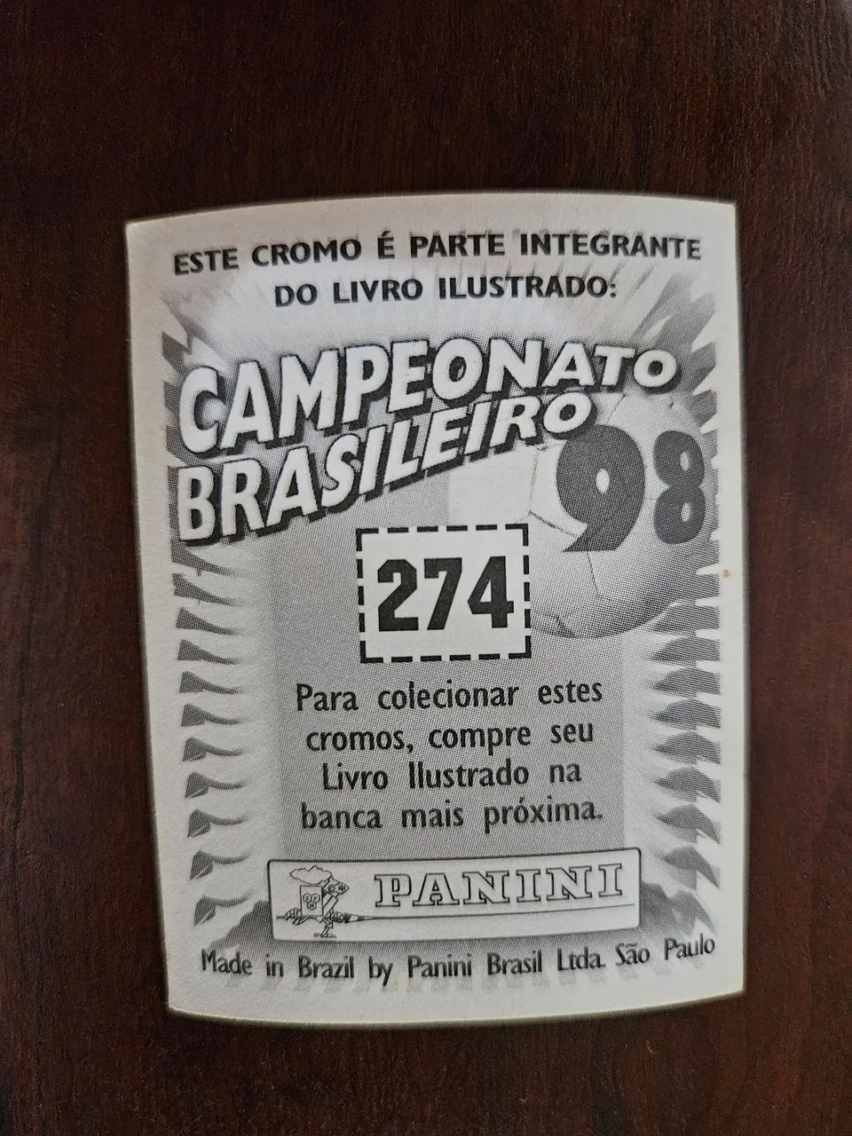 Figurinha Mascote do Goiás CB 1998 - Foto 2