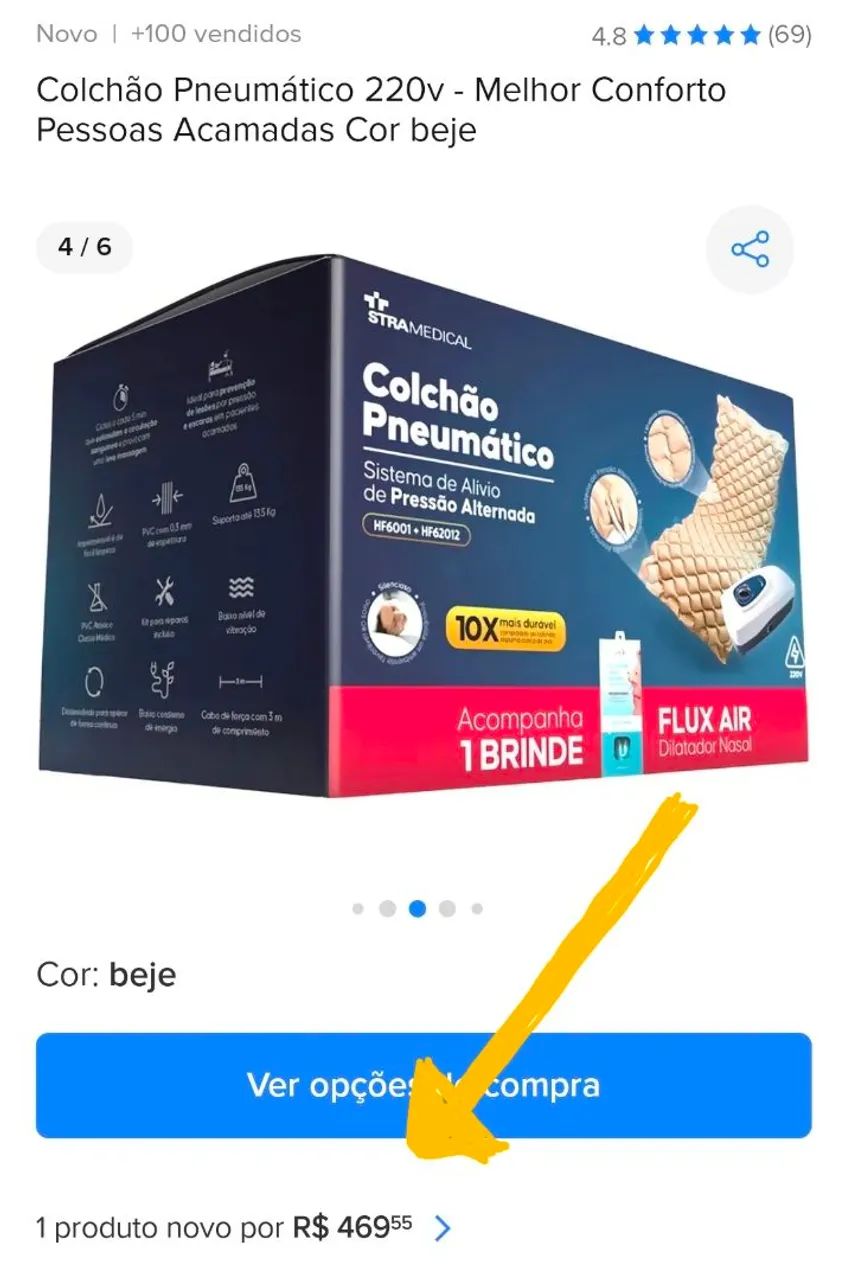 Colchão Anti Escarras - Star Medical - Foto 2