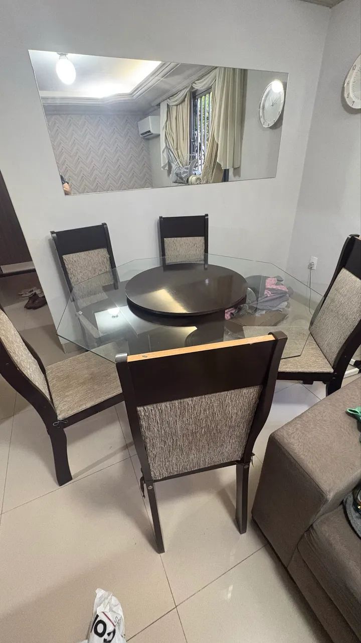 Mesa de jantar + 5 cadeiras - Foto 2