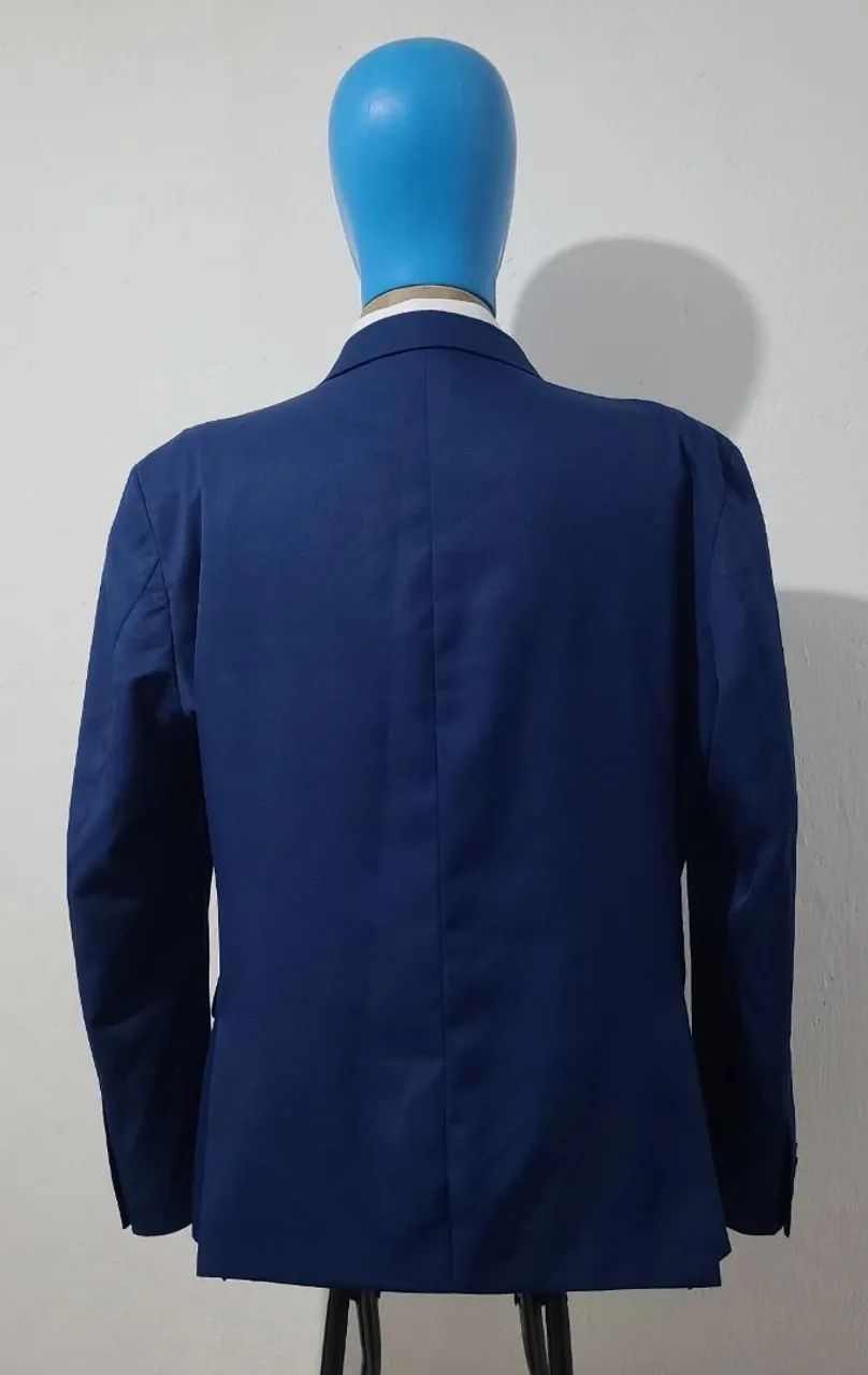 Blazer Slim Azul N° 60, bonito, elegante, bem confortável, tecido macio.  - Foto 5