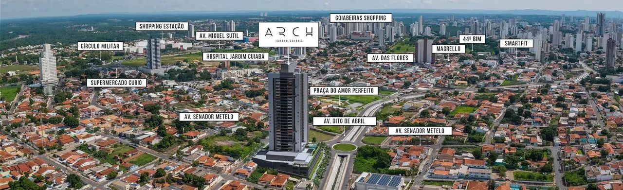 Vende-se apartamento 3/4 sendo uma suíte no Edifício Arch em Cuiabá MT  - Foto 2