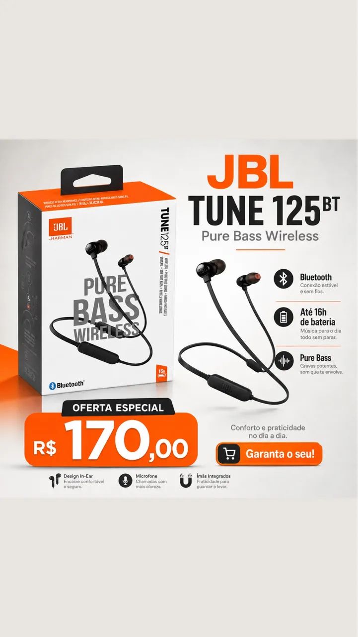 Fone JBL Bluetooth 