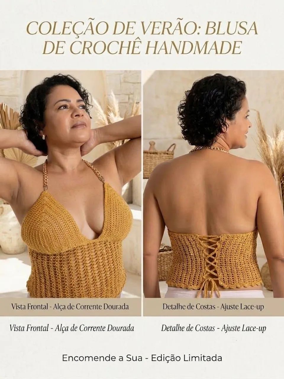 Blusa de crochê 