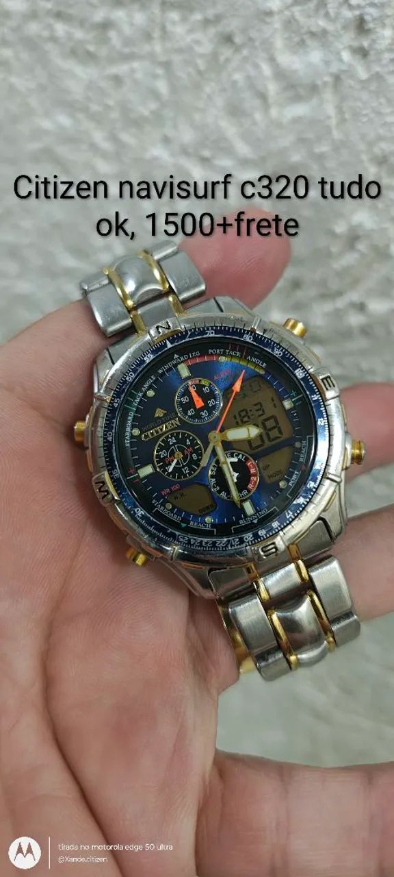 Relogio Citizen c320 tudo ok 