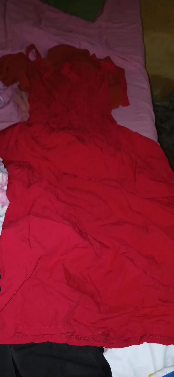 Vestido longo vermelho