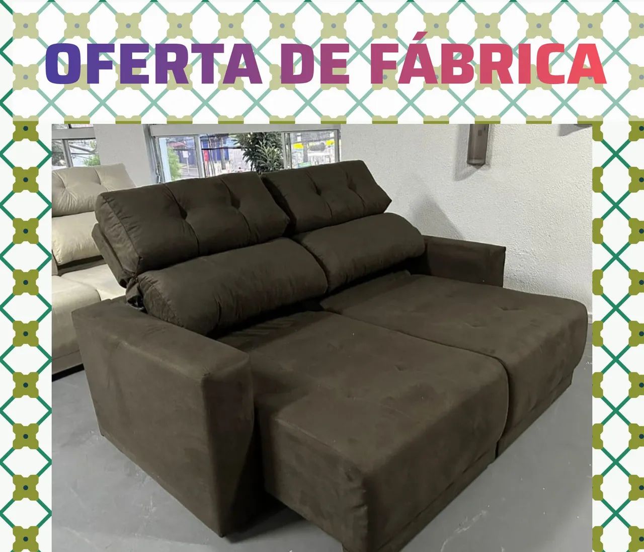 OFERTA DE FÁBRICA: Sofá retrátil e reclinável em várias cores (PASSE O CEP) - Foto 2