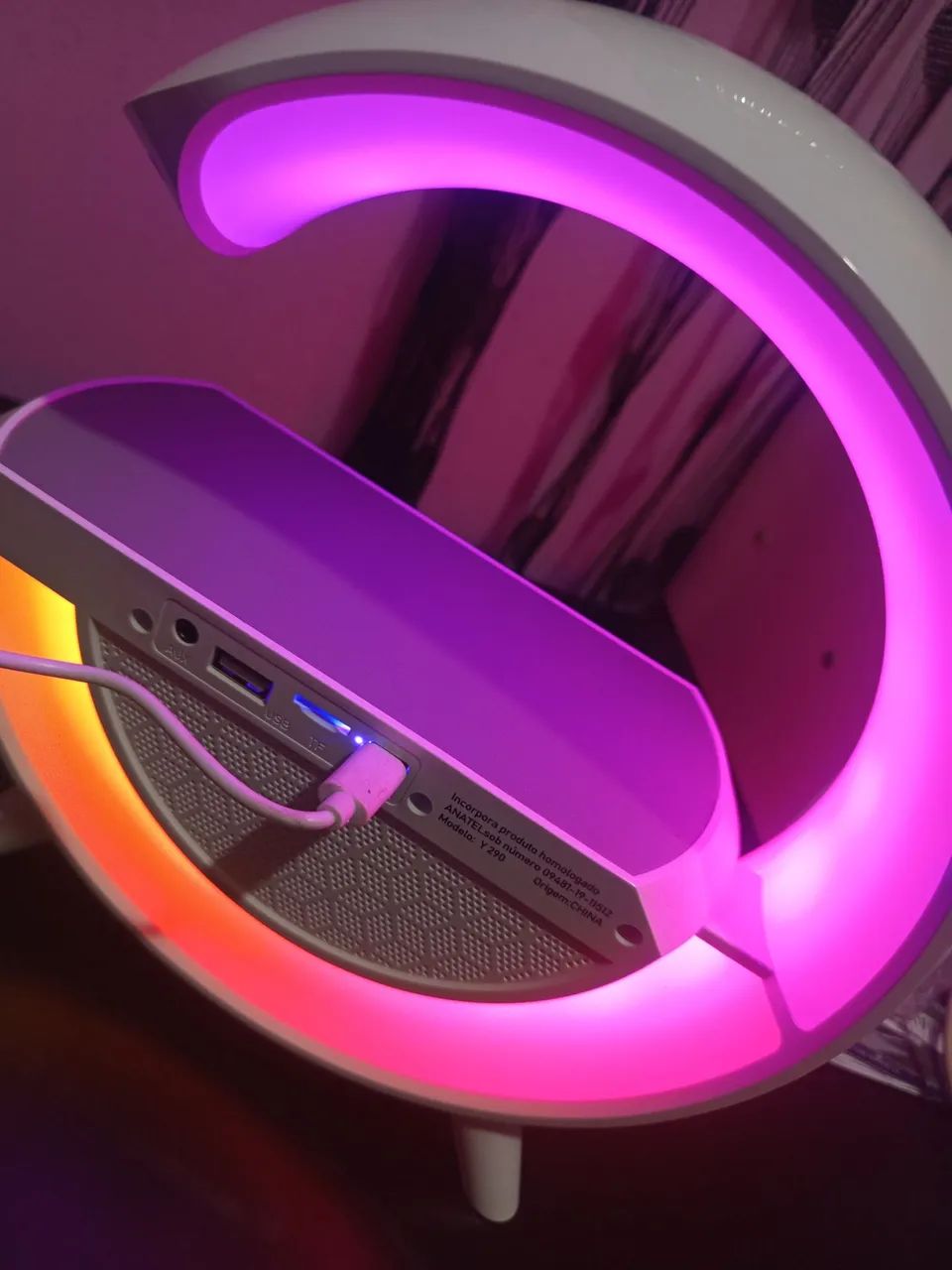 Caixa de som Bluetooth e luminária - Foto 4