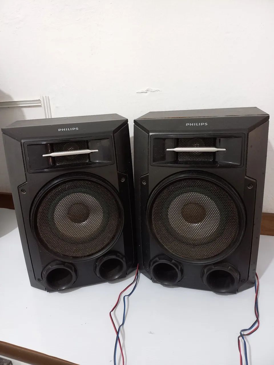 Caixas de Som Philips antigas de mini system 