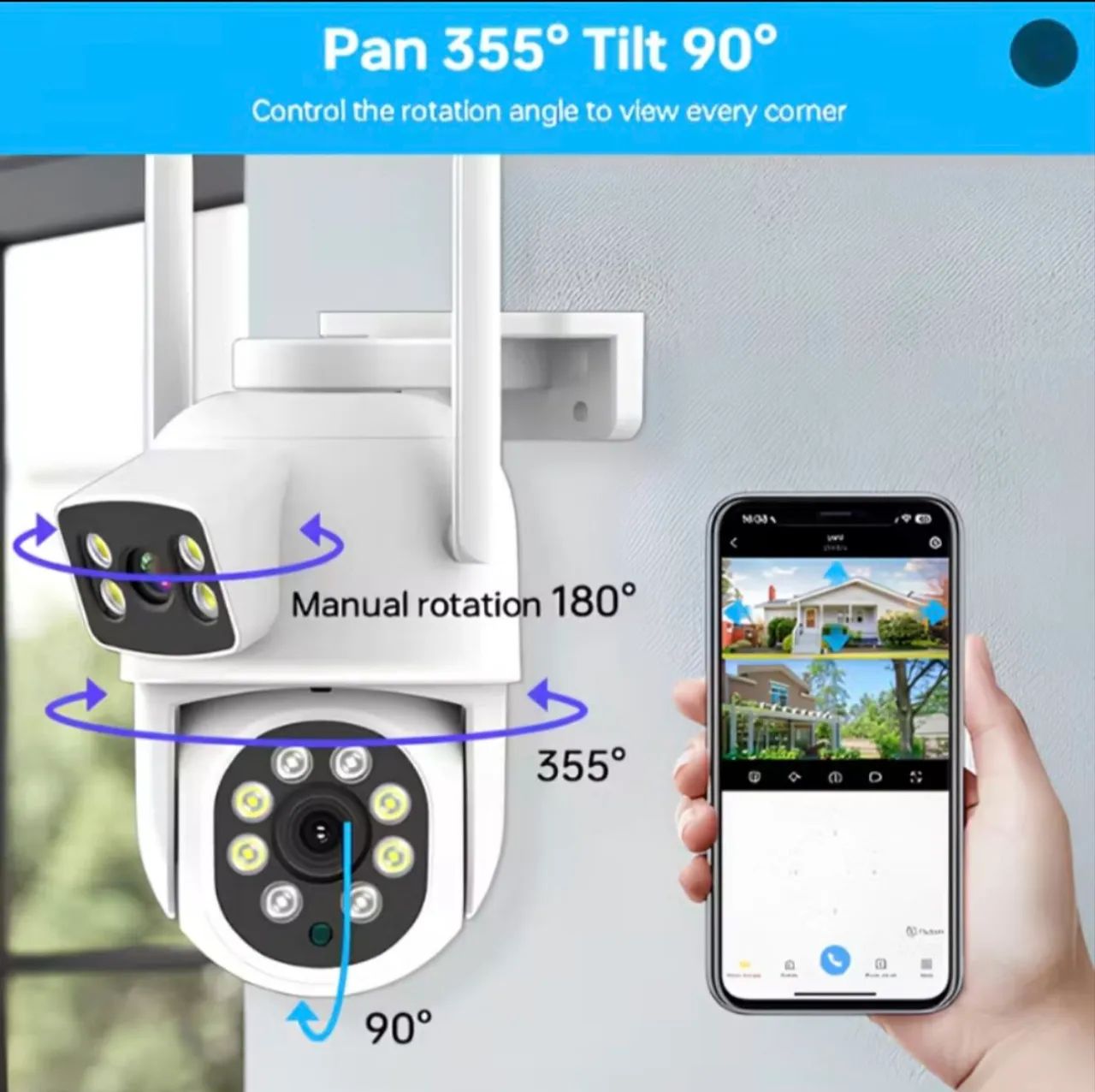 VENDO CÂMERA DE SEGURANÇA COM MONITORAMENTO VIA WI-FI A PROVA DE ÁGUA  - Foto 2