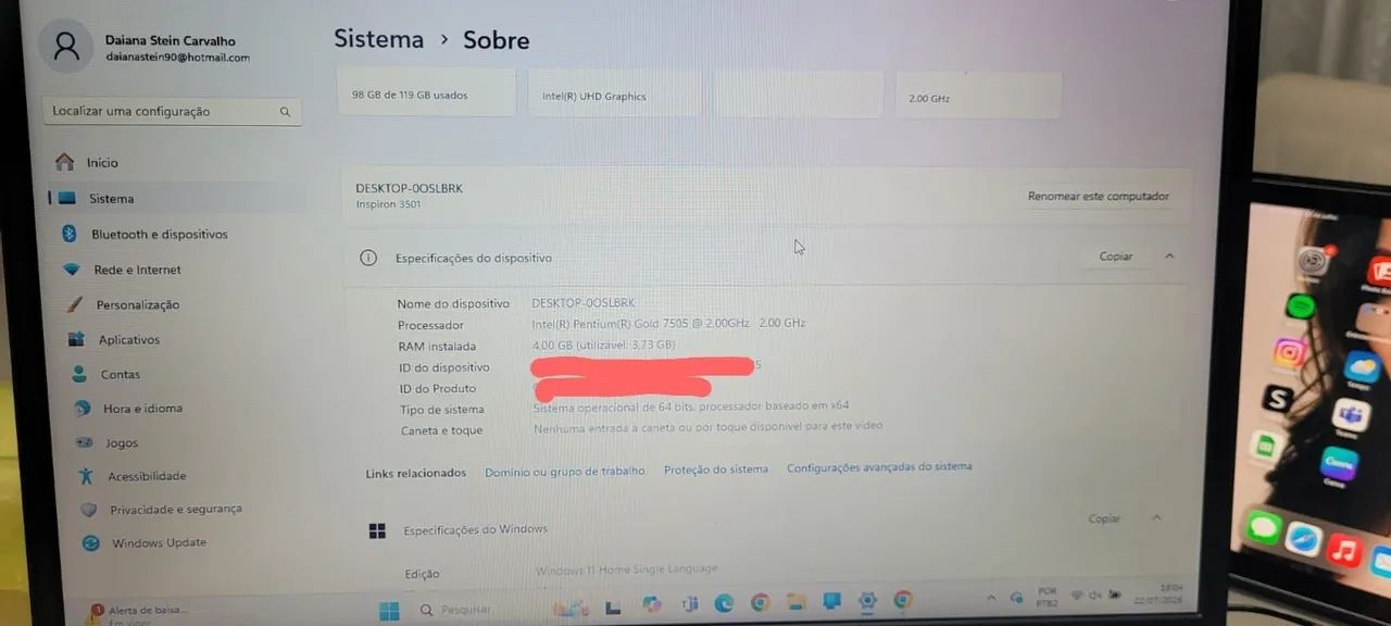 Notebook Dell Inspiron 15 - Foto 5