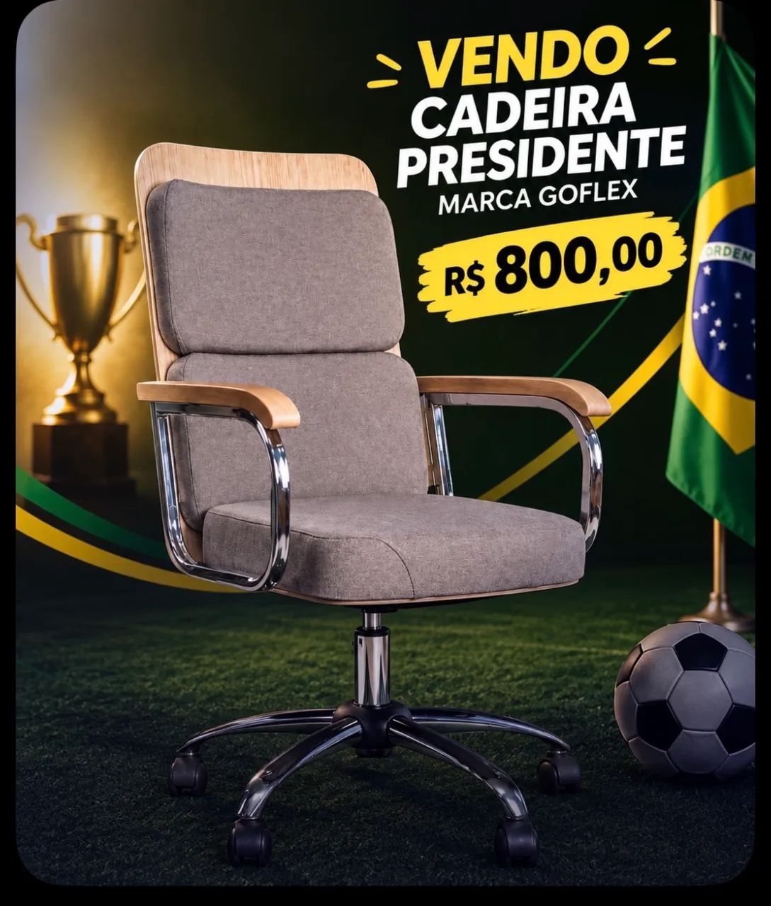 Cadeira presidente giratório 