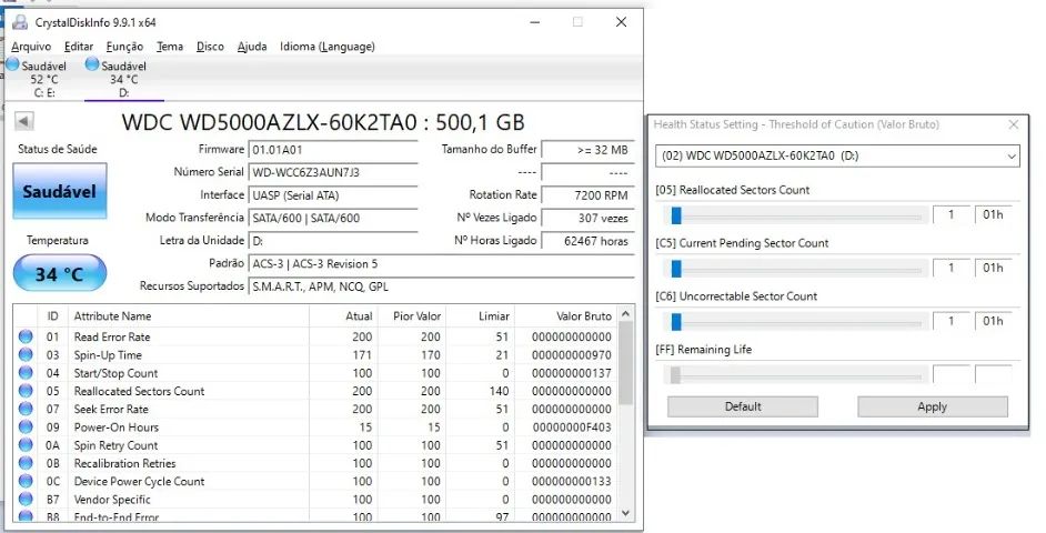HD 500 GB 7200RPM Western Digital - Formatado tamanho 3,5 polegadas ideal para computador - Foto 4