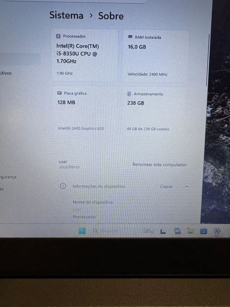Lenovo thinkpad T480 i5 16ram 256ssd  - Foto 4