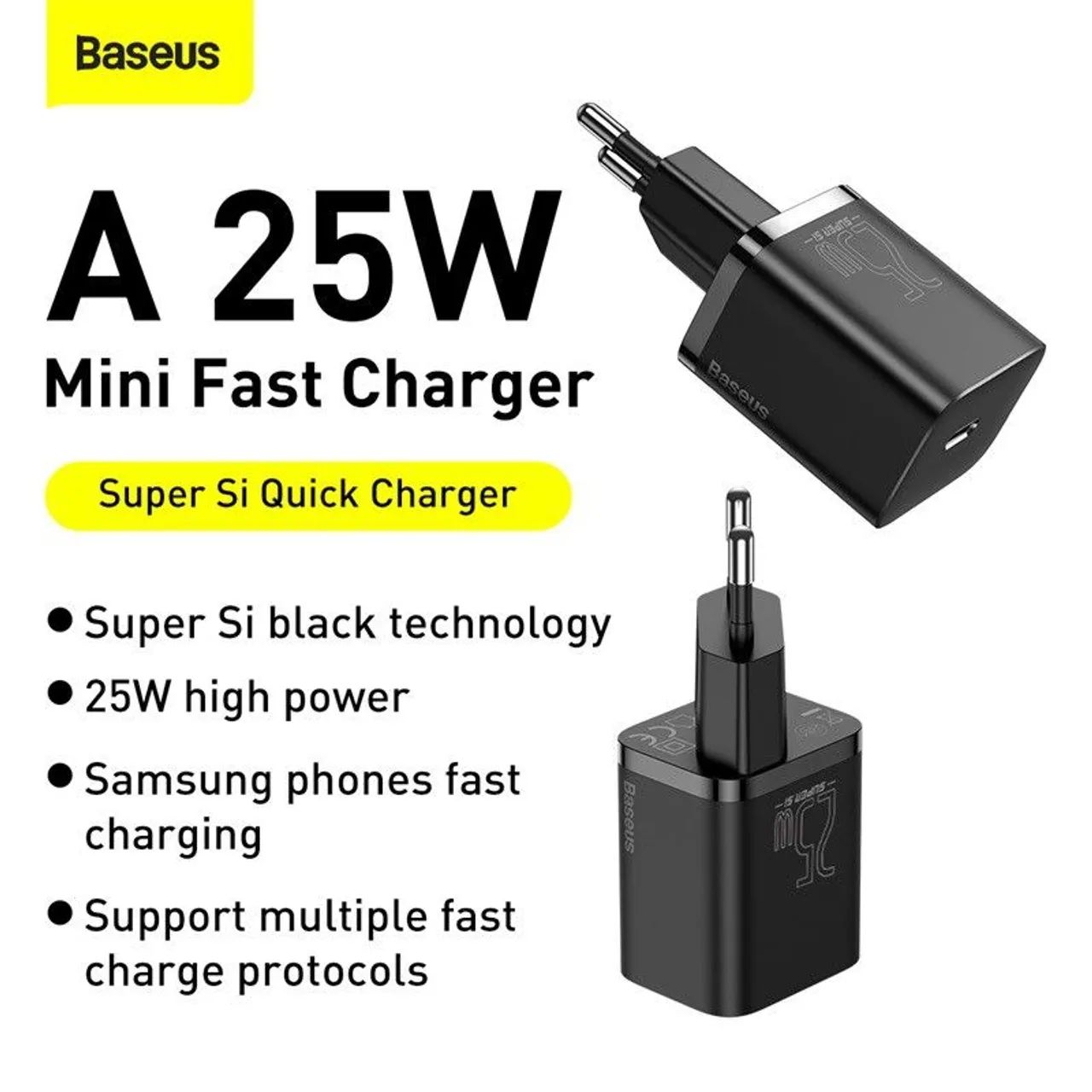 Carregador Baseus 25W TIPO-C 3A Original Turbo - Foto 3