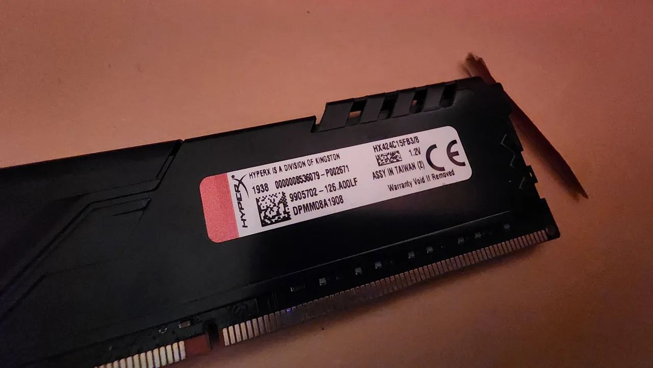 Memória HyperX Fury DDR4 8gb Usada - Foto 3