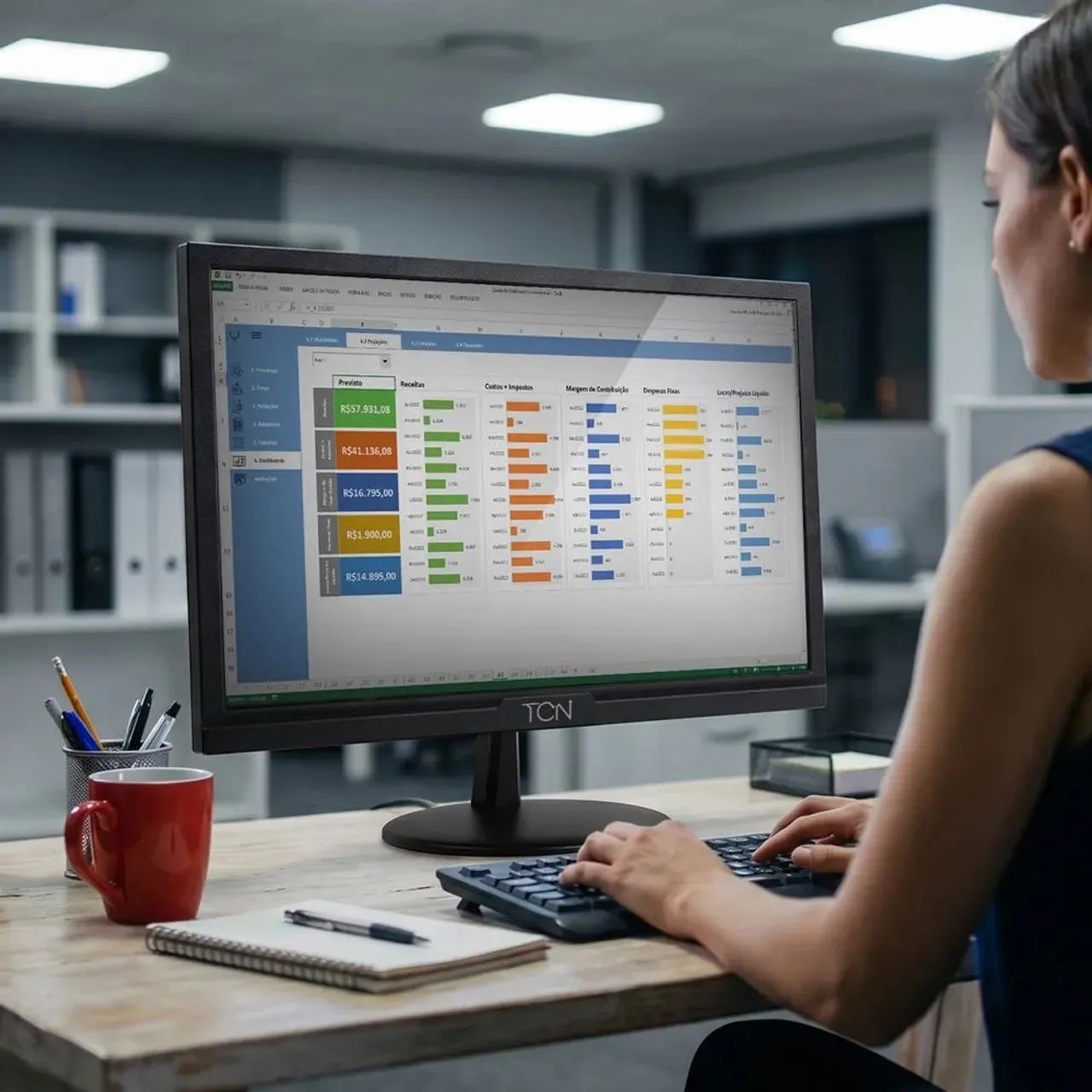 Monitor Office 20? TCN (entrega gratis) - Foto 3
