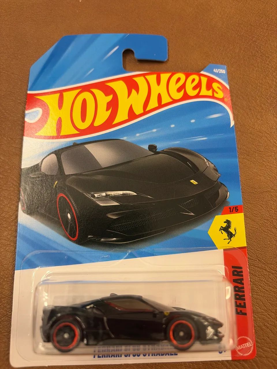 Ferrari Stradale SF90 Preta Hotwheels