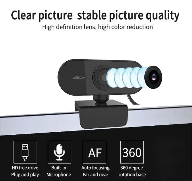 Webcam para Computador com Microfone Embutido - Foto 5