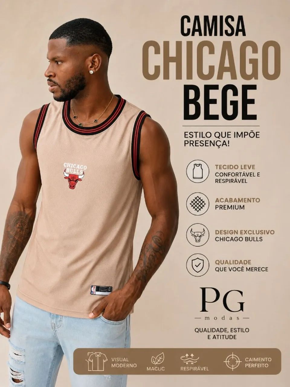 CAMISA DA CHICAGO PREMIUM 