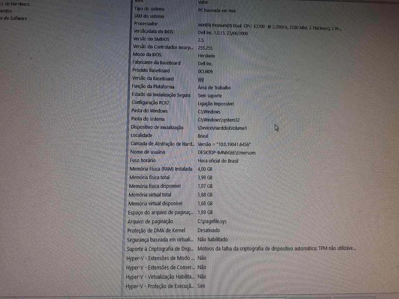 COMPUTADOR COMPLETO DELL PROCESSADOR INTEL PENTIUM DUAL EM BOM ESTADO - Foto 3