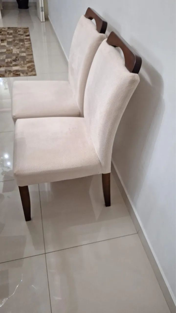 Conjunto cadeiras madeira - Foto 2