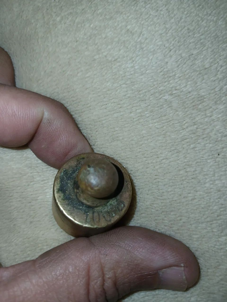 Peso de balança antiga com 100gr  - Foto 2