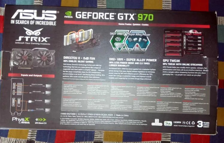Caixa Original da Asus Geforce GTX 970 - Foto 2