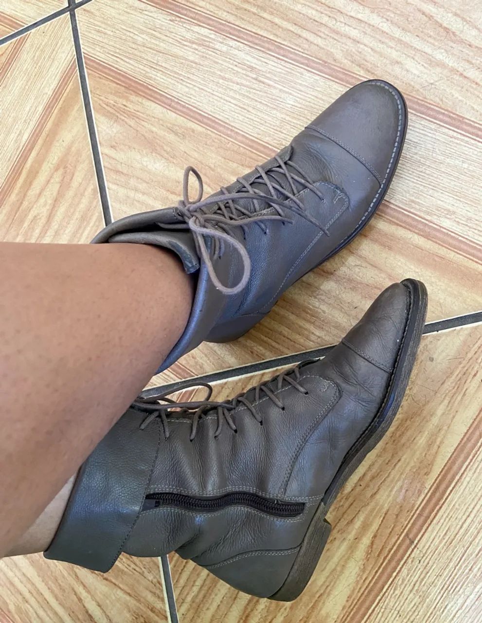 Bota de couro legítimo - Orcade  - Foto 4