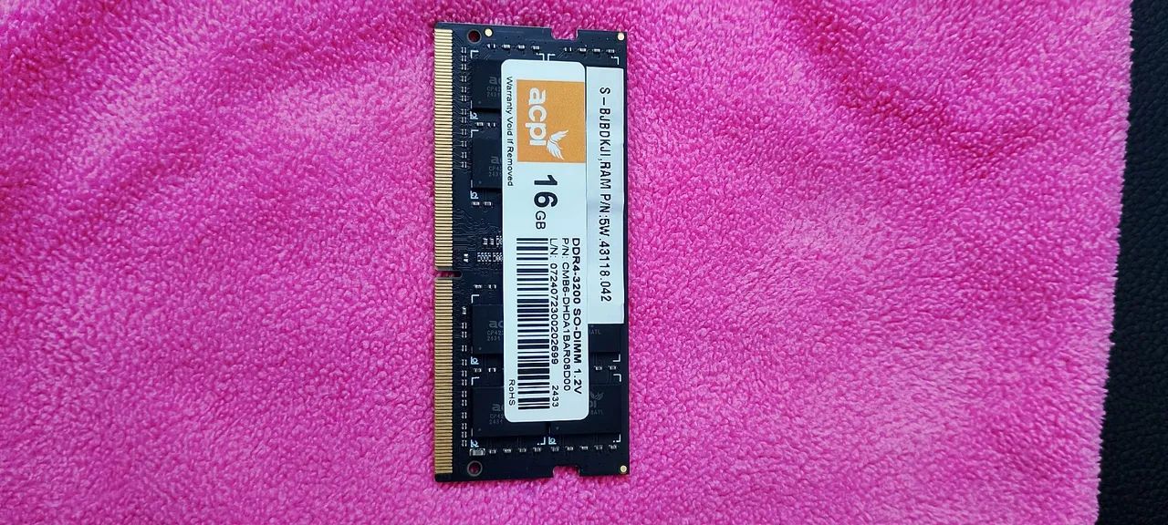 Memória para notebook 