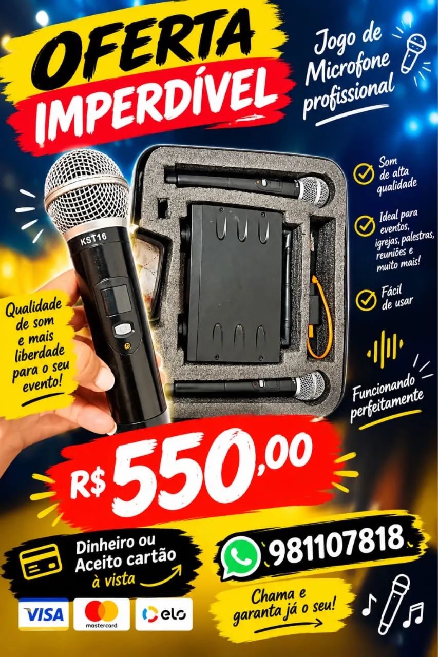 Microfone Top  - Foto 3