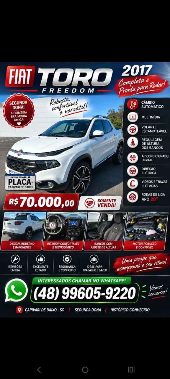 Fiat Toro Freedom 1.8 16V Flex Aut. 2017