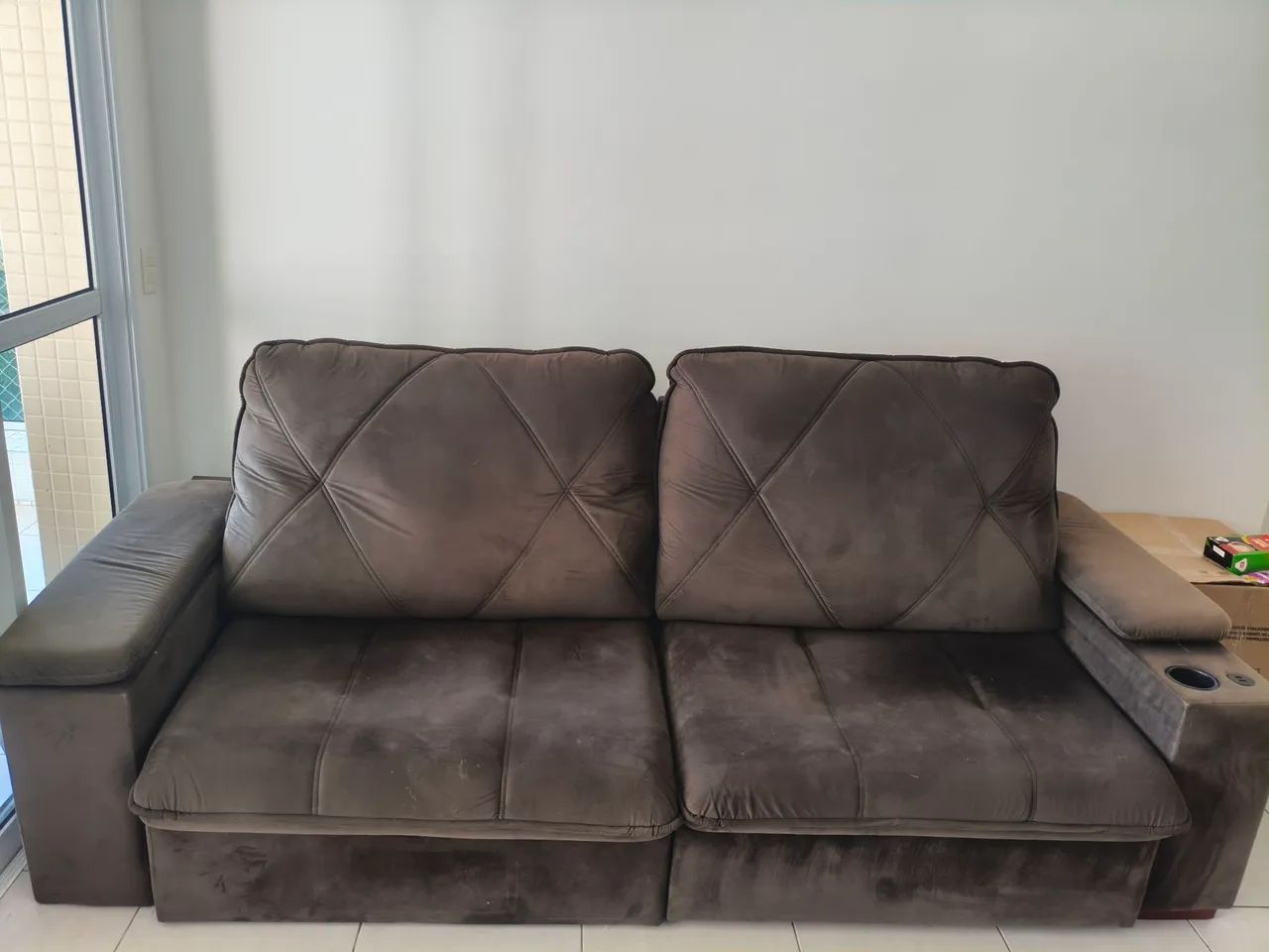 Vendo sofá reclinável semi-novo