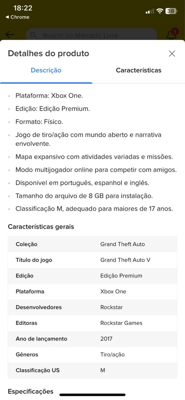 GTA 5 Grand Theft Auto V Premium Edition Xbox One Físico - Foto 3