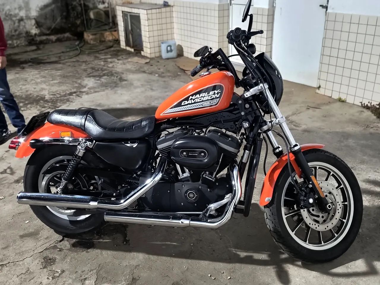 Harley Davidson 883r Laranja - Foto 3