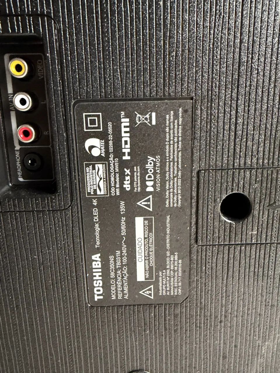 Tv 58 polegadas semp Toshiba tela quebrada  - Foto 2
