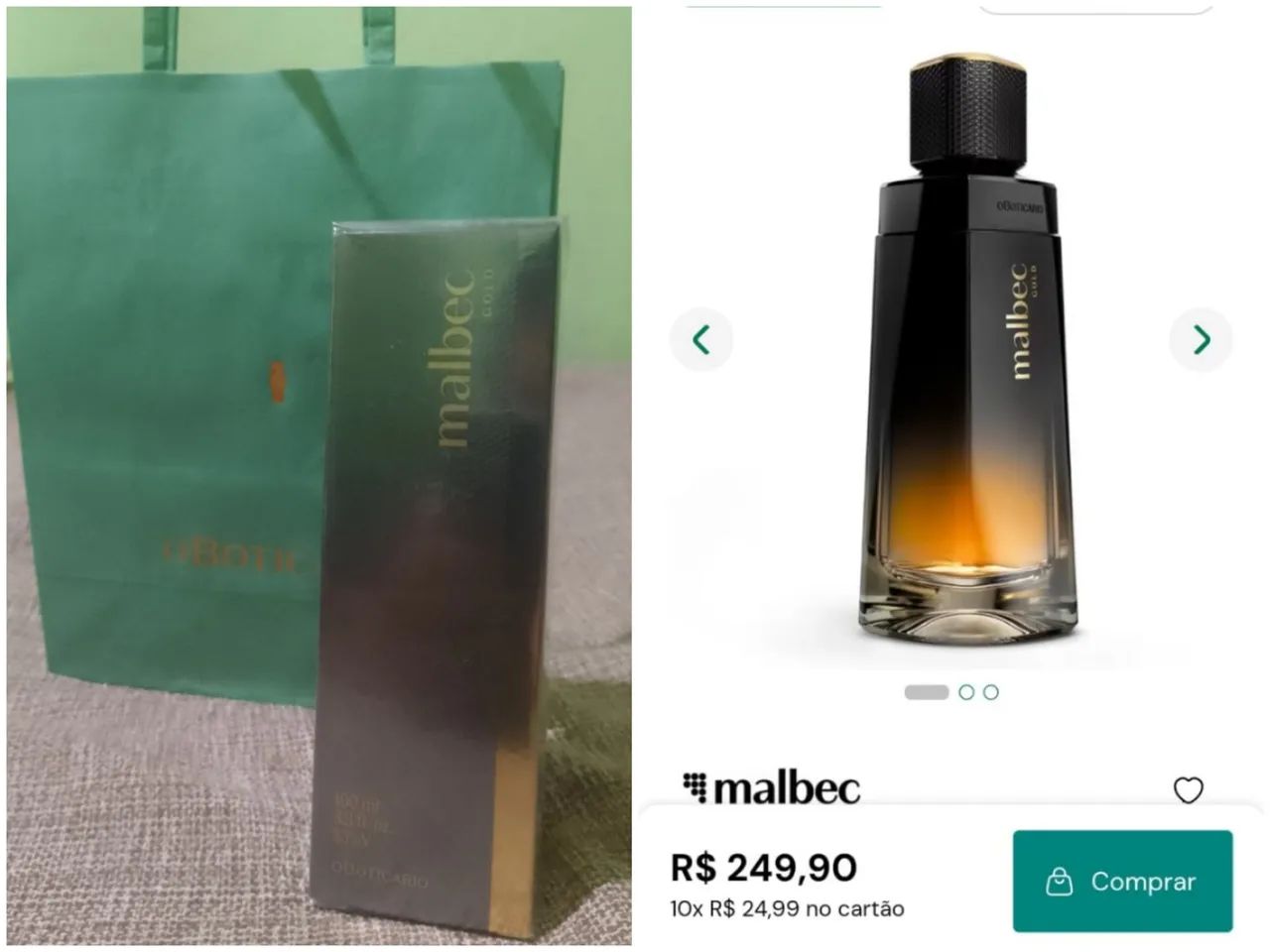 Malbec Gold Desodorante Colônia 100ml  - Foto 3