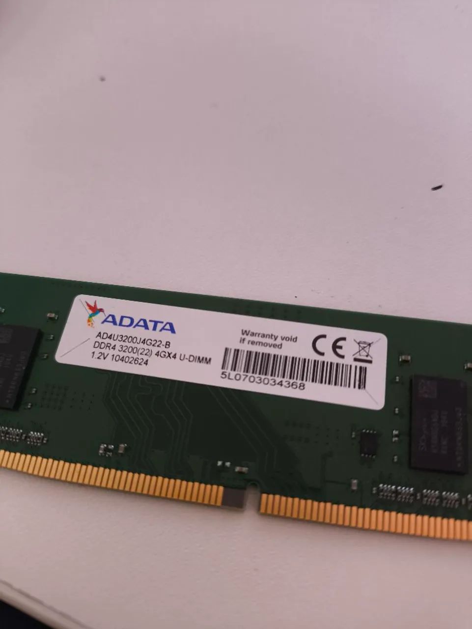 Kit 4 Memórias Ram ADATA 4GB DDR4 3200MHz - Foto 2