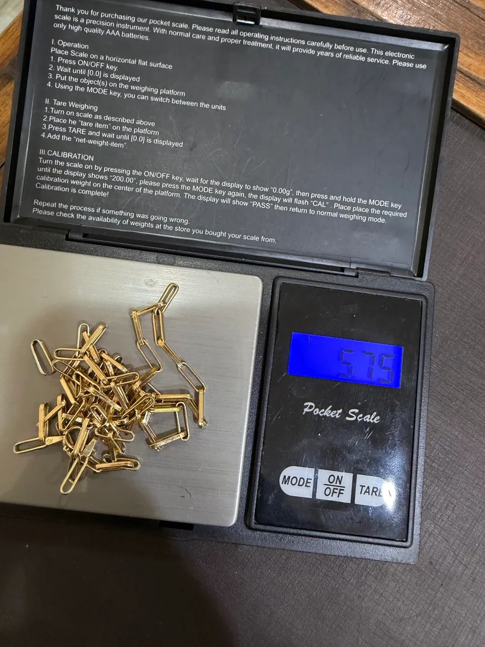 Corrente de ouro 18k  5.75 grama  - Foto 3